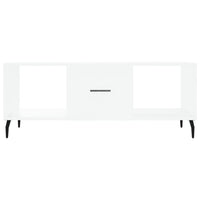 Tavolino da Salotto Bianco 102x50x40 cm in Legno Multistrato 829316