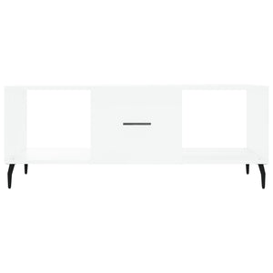 Tavolino da Salotto Bianco 102x50x40 cm in Legno Multistrato 829316