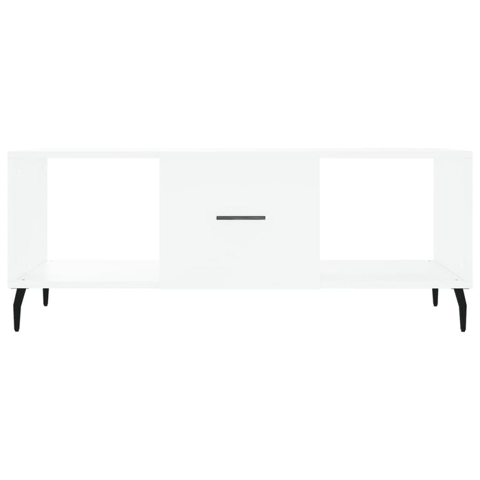 Tavolino da Salotto Bianco 102x50x40 cm in Legno Multistrato 829316