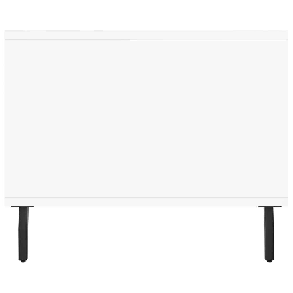 Tavolino da Salotto Bianco 102x50x40 cm in Legno Multistrato 829316