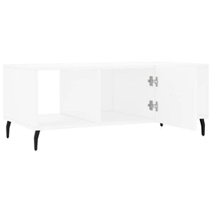 Tavolino da Salotto Bianco 102x50x40 cm in Legno Multistrato 829316