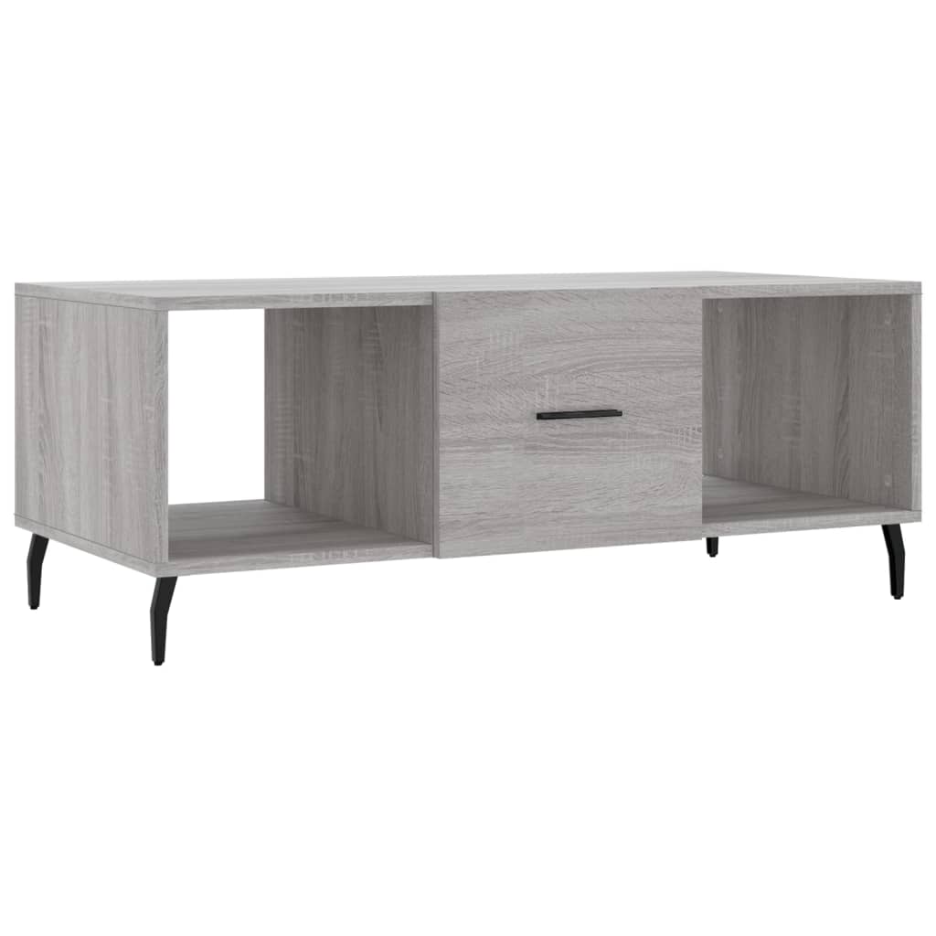 Tavolino da Salotto Grigio Sonoma 102x50x40cm Legno Multistrato 829322