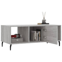 Tavolino da Salotto Grigio Sonoma 102x50x40cm Legno Multistrato 829322