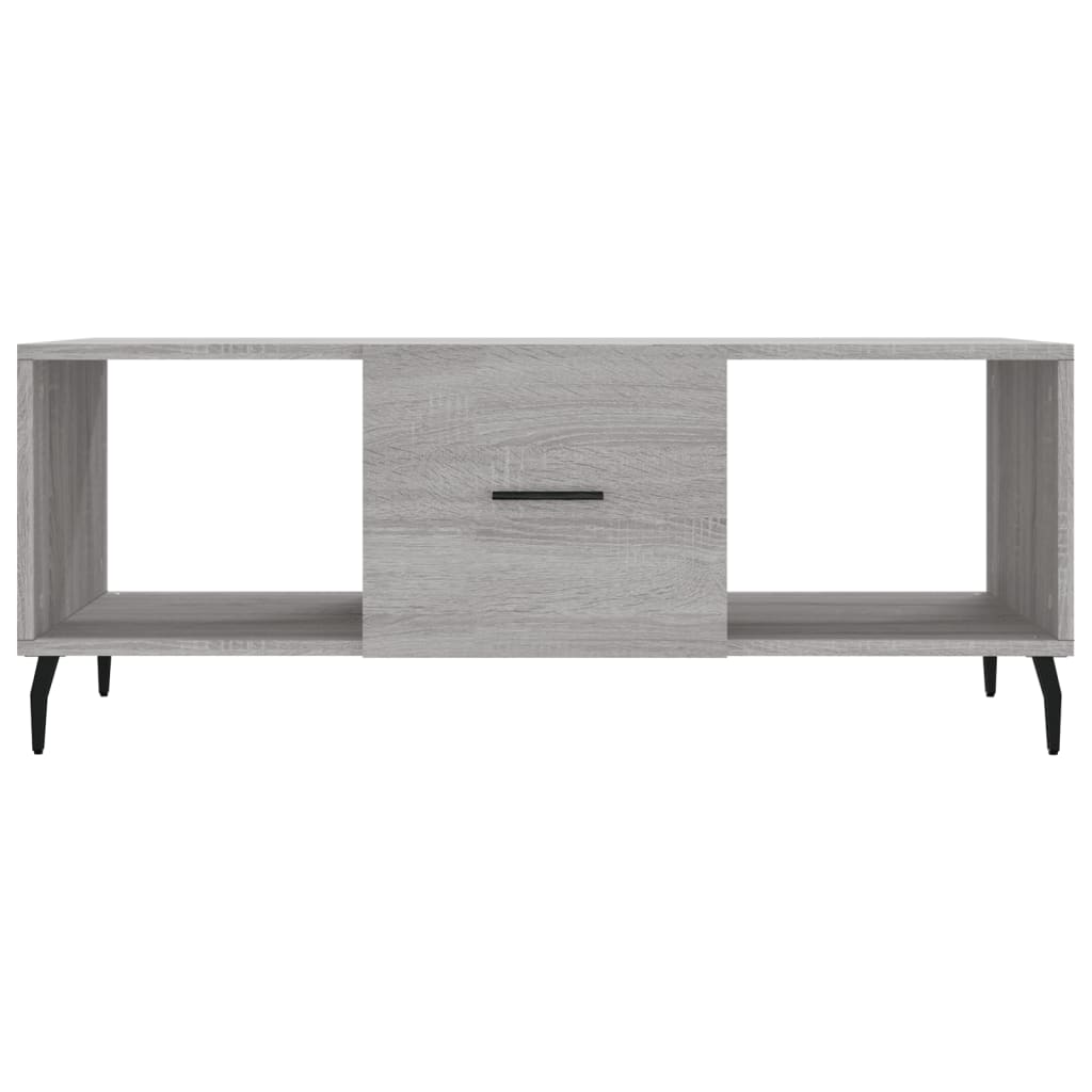 Tavolino da Salotto Grigio Sonoma 102x50x40cm Legno Multistrato 829322