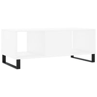 Tavolino da Salotto Bianco 102x50x40 cm in Legno Multistrato 829324