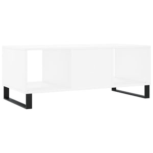 Tavolino da Salotto Bianco 102x50x40 cm in Legno Multistrato 829324