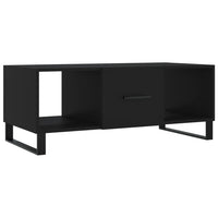 Tavolino da Salotto Nero 102x50x40 cm in Legno Multistrato 829325