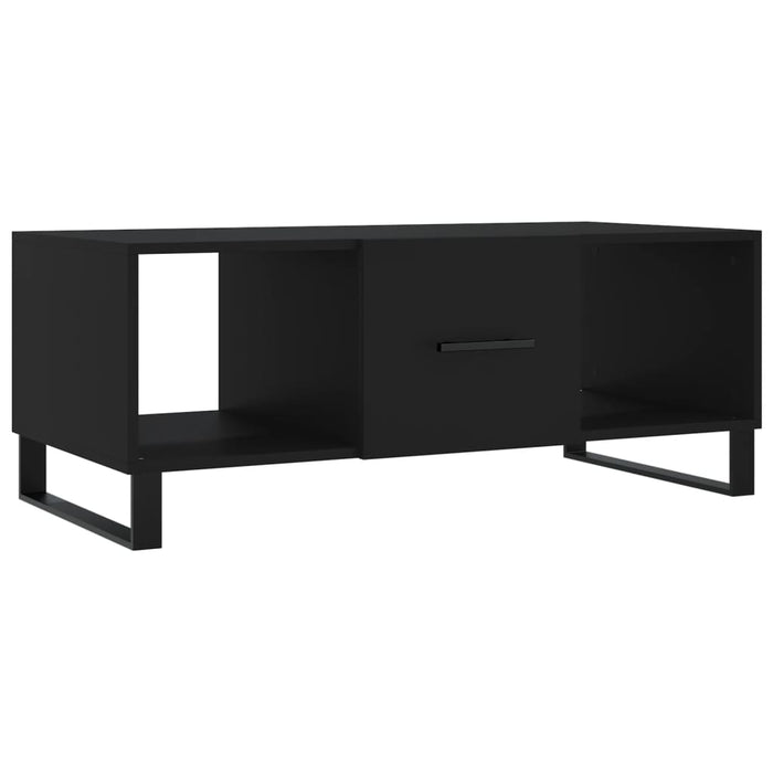 Tavolino da Salotto Nero 102x50x40 cm in Legno Multistrato 829325