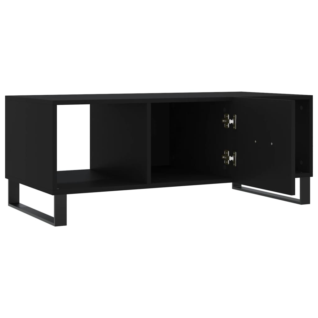 Tavolino da Salotto Nero 102x50x40 cm in Legno Multistrato 829325