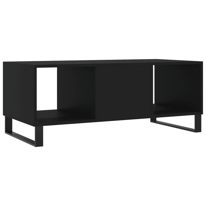 Tavolino da Salotto Nero 102x50x40 cm in Legno Multistrato 829325