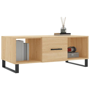 Tavolino da Salotto Rovere Sonoma 102x50x40cm Legno Multistratocod mxl 128500