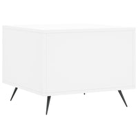 Tavolino da Salotto Bianco 50x50x40 cm in Legno Multistrato 829332