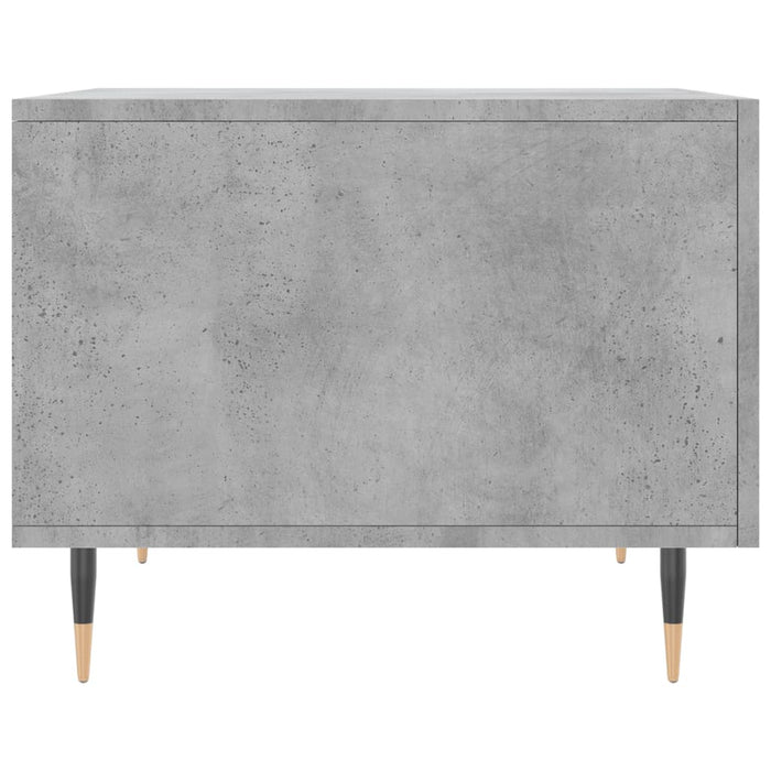 Tavolino Salotto Grigio Cemento 50x50x40 cm Legno Multistrato 829356