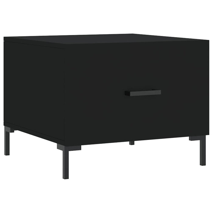 Tavolino da Salotto Nero 50x50x40 cm in Legno Multistrato 829398