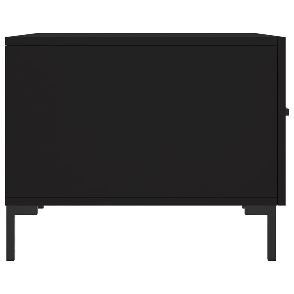 Tavolino da Salotto Nero 50x50x40 cm in Legno Multistrato 829398