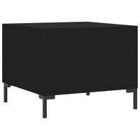 Tavolino da Salotto Nero 50x50x40 cm in Legno Multistrato 829398