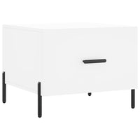 Tavolino da Salotto Bianco 50x50x40 cm in Legno Multistratocod mxl 79867