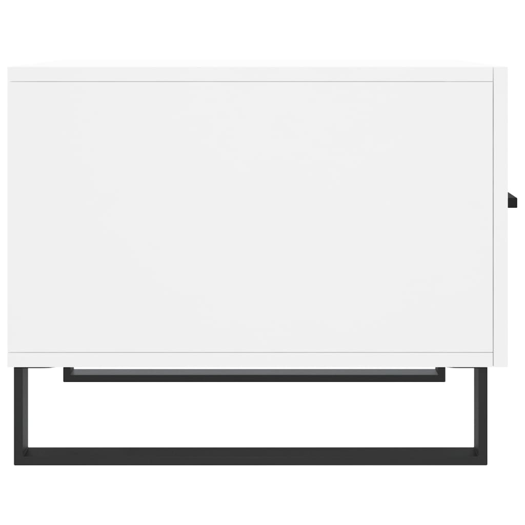 Tavolino da Salotto Bianco 50x50x40 cm in Legno Multistrato 829444