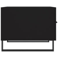 Tavolino da Salotto Nero 50x50x40 cm in Legno Multistrato 829446