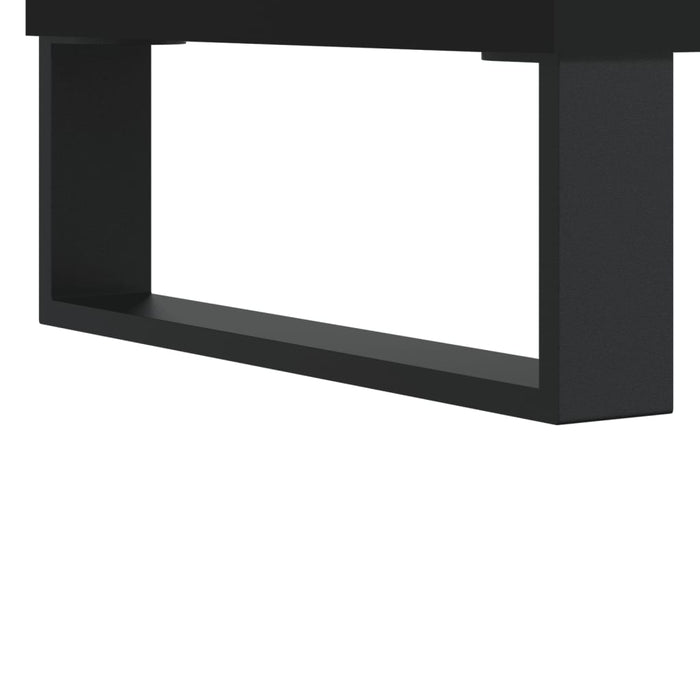 Tavolino da Salotto Nero 50x50x40 cm in Legno Multistrato 829446