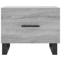 Tavolini Salotto 2pz Grigio Sonoma 50x50x40cm Legno Multistrato 829457