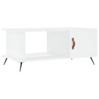 Tavolino da Salotto Bianco 90x50x40 cm in Legno Multistrato 829460