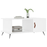 Tavolino da Salotto Bianco 90x50x40 cm in Legno Multistrato 829460