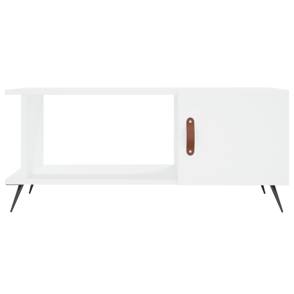 Tavolino da Salotto Bianco 90x50x40 cm in Legno Multistrato 829460