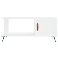 Tavolino da Salotto Bianco 90x50x40 cm in Legno Multistrato 829460