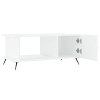 Tavolino da Salotto Bianco 90x50x40 cm in Legno Multistrato 829460