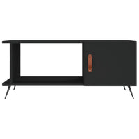 Tavolino da Salotto Nero 90x50x40 cm in Legno Multistrato 829461