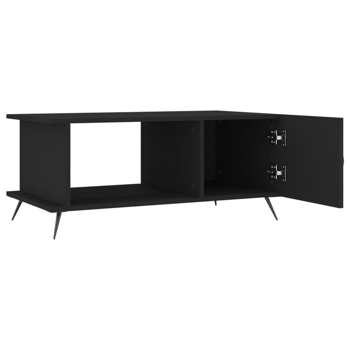 Tavolino da Salotto Nero 90x50x40 cm in Legno Multistrato 829461