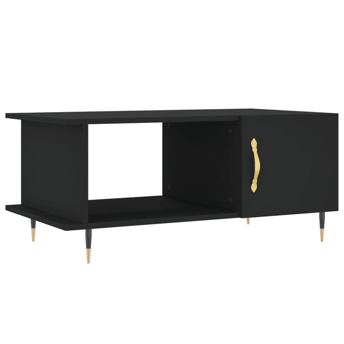 Tavolino da Salotto Nero 90x50x40 cm in Legno Multistrato 829469