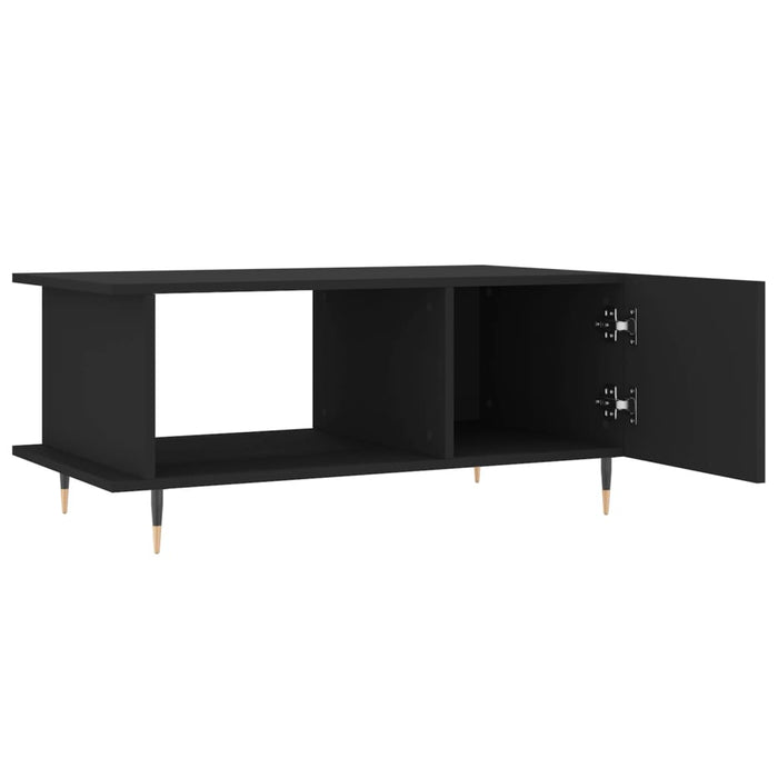 Tavolino da Salotto Nero 90x50x40 cm in Legno Multistrato 829469