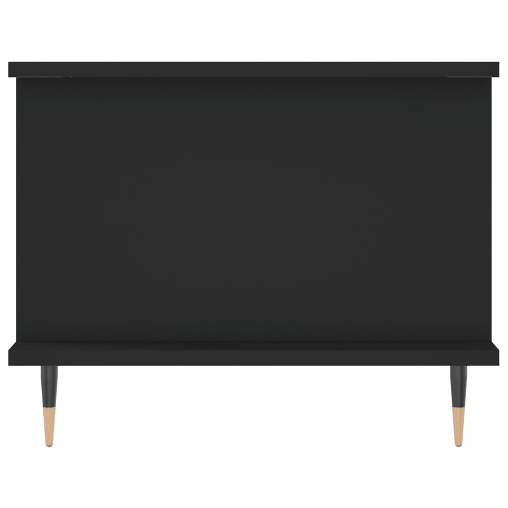 Tavolino da Salotto Nero 90x50x40 cm in Legno Multistrato 829469