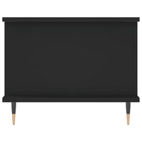 Tavolino da Salotto Nero 90x50x40 cm in Legno Multistrato 829469