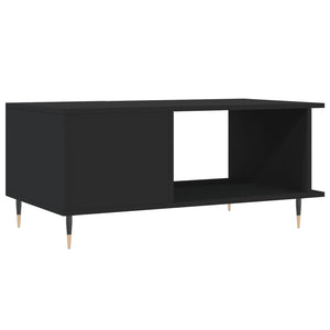 Tavolino da Salotto Nero 90x50x40 cm in Legno Multistrato 829469