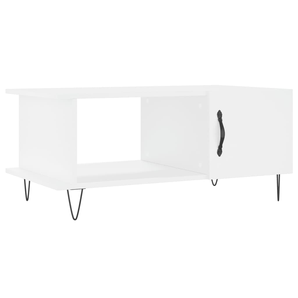 Tavolino da Salotto Bianco 90x50x40 cm in Legno Multistratocod mxl 79621