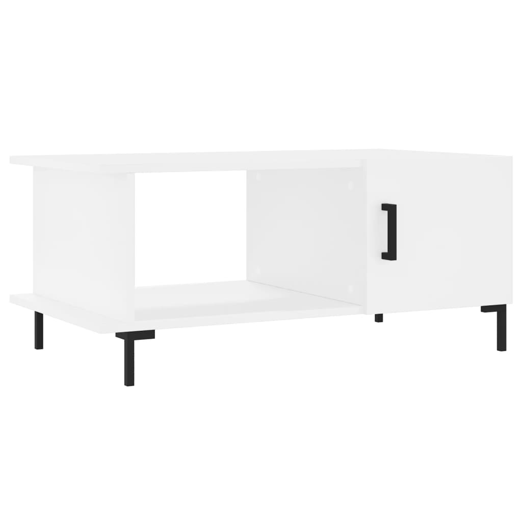 Tavolino da Salotto Bianco 90x50x40 cm in Legno Multistratocod mxl 79647