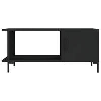 Tavolino da Salotto Nero 90x50x40 cm in Legno Multistrato 829493