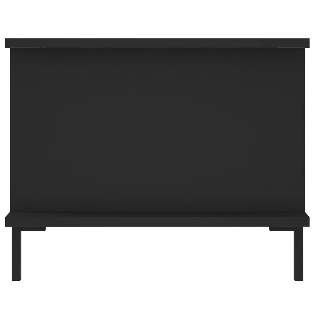 Tavolino da Salotto Nero 90x50x40 cm in Legno Multistrato 829493