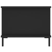 Tavolino da Salotto Nero 90x50x40 cm in Legno Multistrato 829493