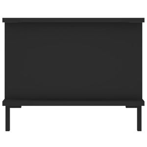 Tavolino da Salotto Nero 90x50x40 cm in Legno Multistrato 829493