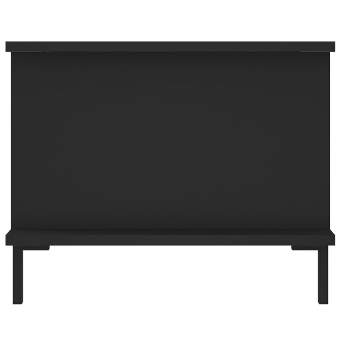 Tavolino da Salotto Nero 90x50x40 cm in Legno Multistrato 829493