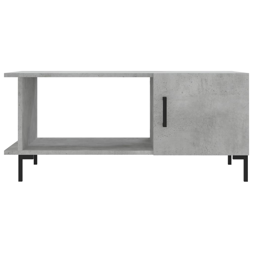 Tavolino da Salotto Grigio Cemento 90x50x40cm Legno Multistrato 829496