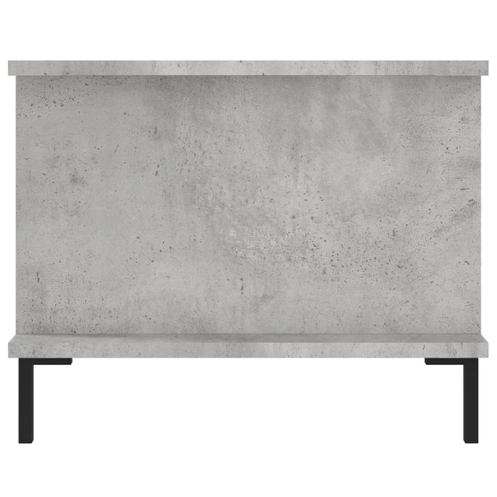 Tavolino da Salotto Grigio Cemento 90x50x40cm Legno Multistrato 829496