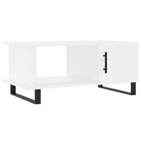 Tavolino da Salotto Bianco 90x50x40 cm in Legno Multistrato 829508