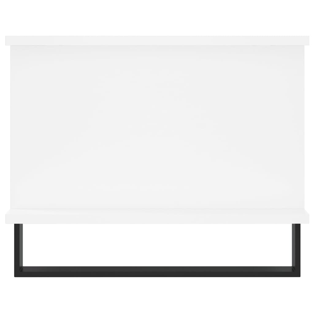 Tavolino da Salotto Bianco 90x50x40 cm in Legno Multistrato 829508