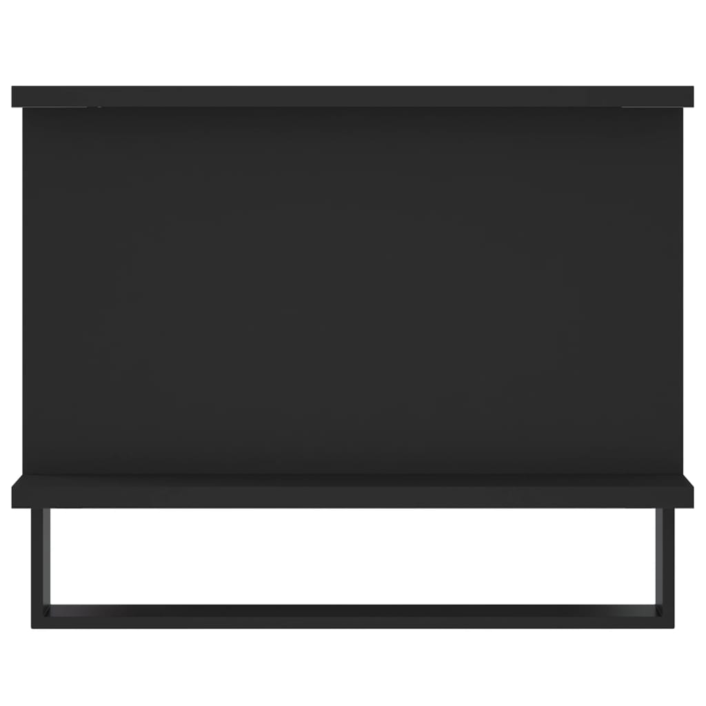 Tavolino da Salotto Nero 90x50x40 cm in Legno Multistrato 829509