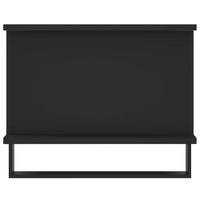 Tavolino da Salotto Nero 90x50x40 cm in Legno Multistrato 829509